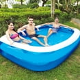thumbnail image 1 of Flmtop Summer Inflatable Family Kids Children Adult Play Bathtub Water Swimming Pool, 1 of 9