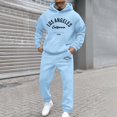 thumbnail image 3 of Yhkghxis LOS ANGLES Graphic Tracksuit Men 2 Piece Set Casual Workout Hoodies and Joggers Sweatsuits Sets Outfits with Pockets, 3 of 5
