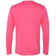 thumbnail image 3 of Hanes 482L Cool Dri Performance Mens Long-Sleeve T-Shirt, Wow Pink - Size 3X, 3 of 3