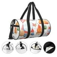thumbnail image 3 of Balery Gnome Camping Bolsa de Gimnasio para Mujeres y Hombres, Bolsa de Viaje Impermeable, Bolsa de Fin de Semana con Compartimento para Zapatos y Bolsillo Húmedo, 3 of 6