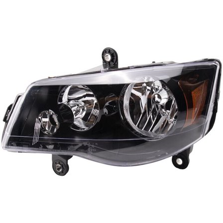 Left Headlight Assembly - Compatible with 2011 - 2020 Dodge Grand Caravan 2012 2013 2014 2015 2016 2017 2018 2019