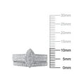 thumbnail image 4 of 1/2 Carat T.W. (I3 clarity, J-K color) Forever Bride Marquise Shaped Halo Diamond Composite Bridal set in Sterling Silver, Size 6, 4 of 5