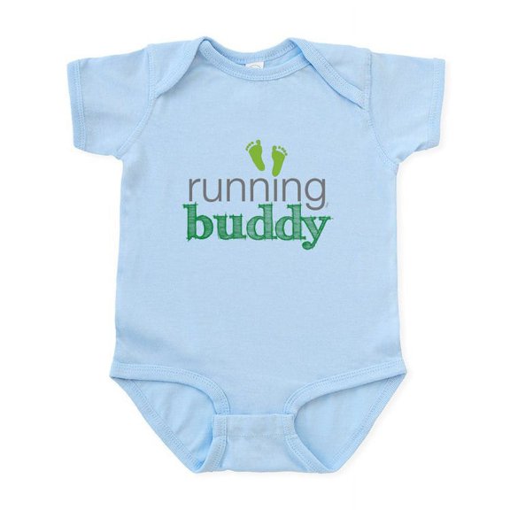CafePress - Running Buddy Infant Bodysuit - Baby Light Bodysuit, Size Newborn - 24 Months