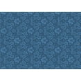 thumbnail image 1 of Ahgly Company Machine Washable Indoor Rectangle Transitional DodgerBlue Area Rugs, 7' x 9', 1 of 7