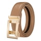thumbnail image 5 of Cinturón de cuero automático para mujer | Cinturón de doble cara ajustable sin agujeros | Hebilla de oro de aleación de moda | 3,5 cm de ancho | Varias tallas S-XXL | Para Trajes, Vaqueros, Vestidos, 5 of 7