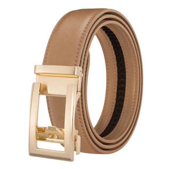 TACILIP Gifts for Him, Women's Belt Automatic Leather Belt Men's Western Belt Easy-Click Women's Belt Decorative Waist Belt With-Coloured Buckle No Holes For Business Suit And Dr, Home Decor, 1PC