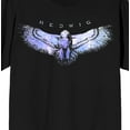 thumbnail image 2 of Harry Potter Hedwig The Owl Crew Neck Short Sleeve Men's Black T-shirt-XXL, 2 of 4