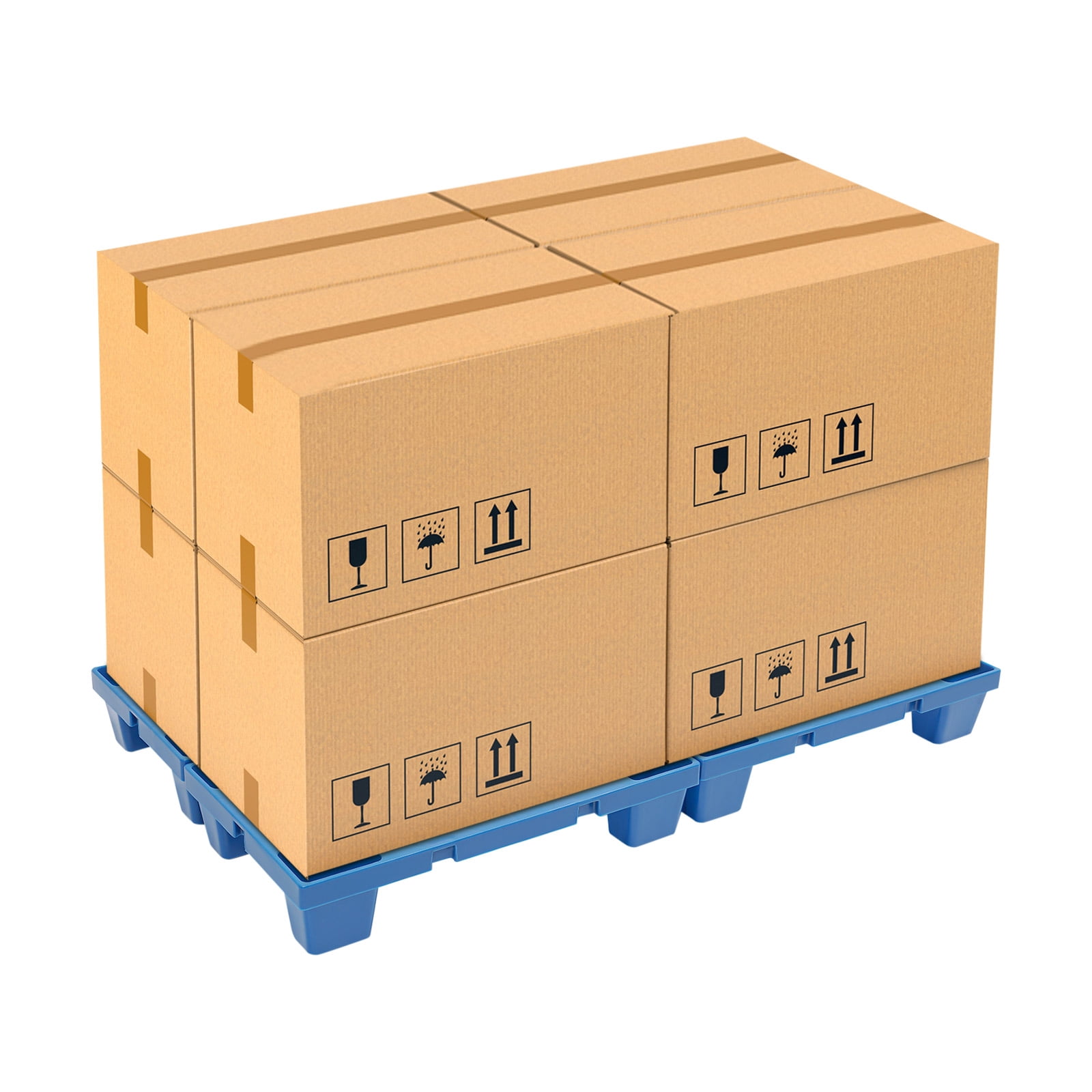 4Pcs Pallets, Moisture-Proof Floor Pallet, Breathable Grid Pallets