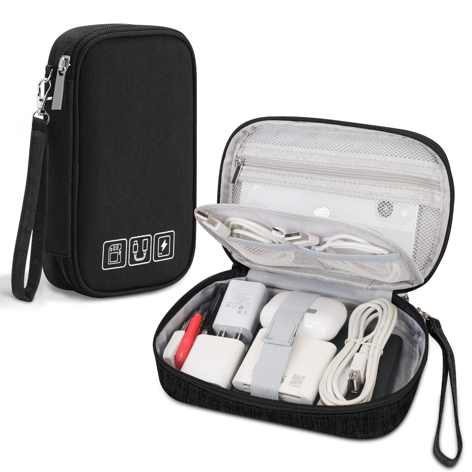 Portable Electronic Accessories Travel case,Cable Organizer Bag