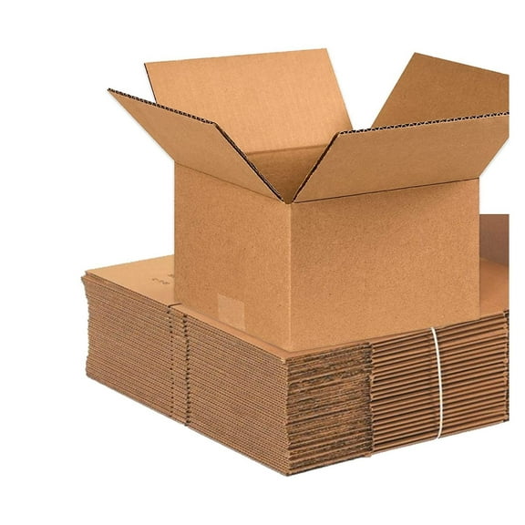 TriGol Shipping Boxes Long 8"L x 8"W x 5"H, 25-Pack | Corrugated Cardboard Box for Packing, Moving and Storage 8x8x5 885