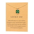 thumbnail image 1 of Pendentifs Trèfle Chaîne Clavicule pour Femmes Filles Collier Saint-Valentin, 1 of 5