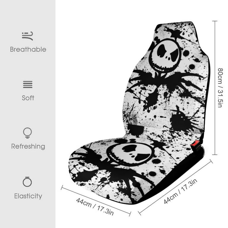 The Nightmare Before Christmas Jack Skellington Car Seat Covers Vehicle Front Seat Protector Mat Cover Accessories