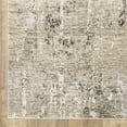 thumbnail image 3 of 10' X 13' Beige Grey Ivory Tan And Brown Abstract Power Loom Stain Resistant Area Rug, 3 of 5