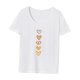 thumbnail image 3 of Camiseta para mujer verano suave cuello redondo camiseta para playa trabajo regalo del día de San Valentín S, 3 of 7