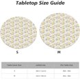 thumbnail image 2 of Round Fitted Tablecloth 44 Inch, French Farmhouse Floral Stripes Table Cloth Round Cover Spillproof Soil Resistant Table Cloth Cover Dining Table Tablecloths for Dining, Party, Buffet, Wedding, 2 of 8
