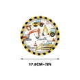 thumbnail image 3 of EGNMCR Excavator Birthday Party Theme Tableware Set Disposable Decorative Tableware Paper Set disposable tableware, 3 of 4