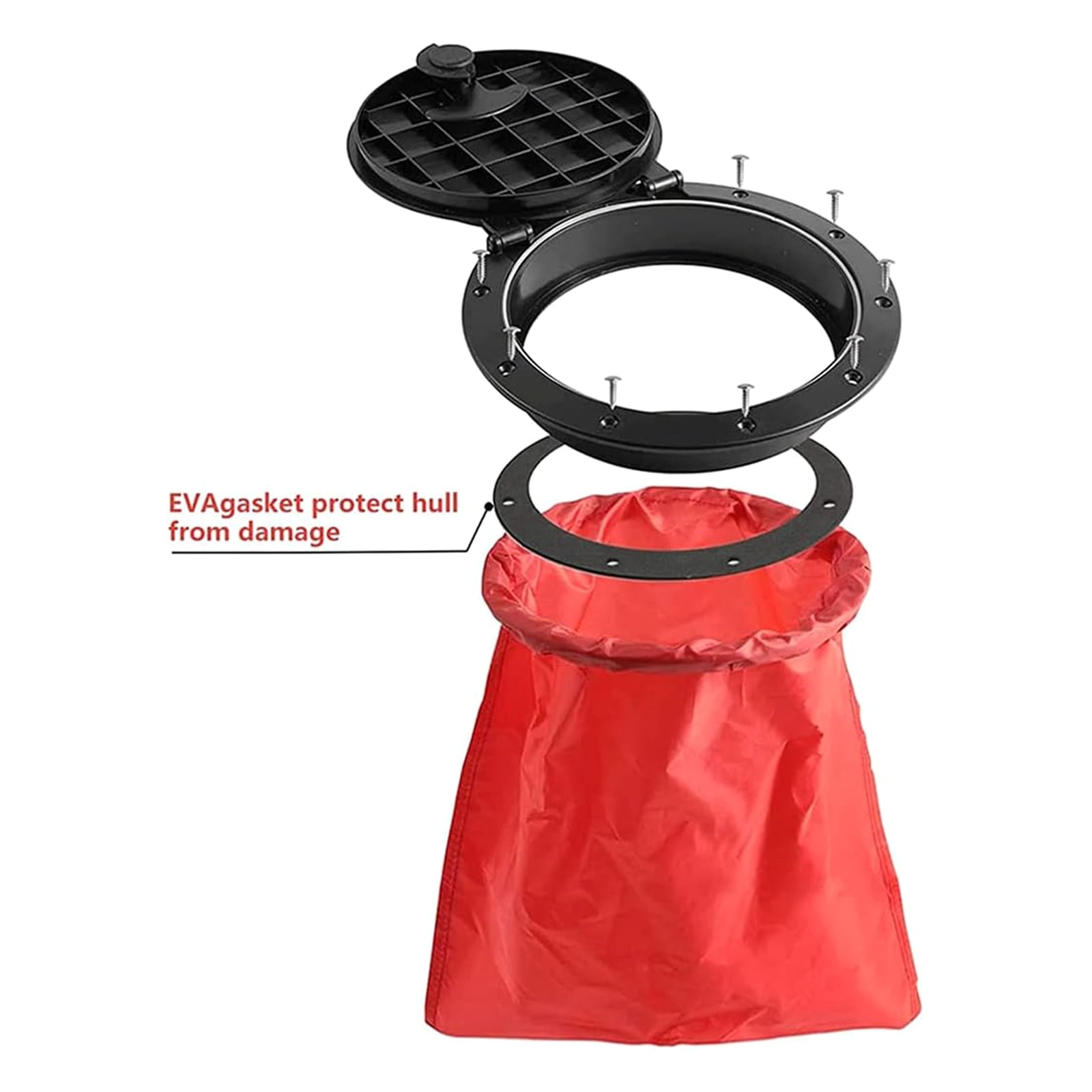 6Inch Kayaks Deck Plate Marine Cover Deck Plate Kit With Storage Bag For Kayaks Canoes Boats Accessory