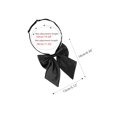 thumbnail image 2 of INSPIRE CHIC Women's Solid Color Pre-tied Bowknot Adjustable Uniform Bow Ties Black One Size, 2 of 4
