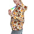 thumbnail image 2 of Honeii turkey hat Pumpkin Pattern Womens Oversized Hoodies Long Sleeve Sweatshirts Pullover Fall Outfits with Pocket-XX-Large, 2 of 7