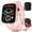 Pink, variant on 2.01 inch Smart Watch for Android and IPhone, Smartwatch for Women Men with 120+ Modes, Fitness Trackers with Bluetooth Call / IP68 Waterproof, Best Gift, Black