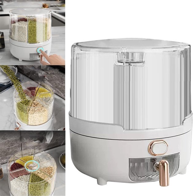 Cubo de grano de parrilla PKJHGA * 1, contenedor dispensador de almacenamiento de granos 360, dispensador de alimentos, contenedor de almacenamiento de granos, caja de almacenamiento de granos,