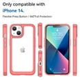 thumbnail image 3 of Allytech with iphone 14 Plus Case,PMMA+TPU Anti-Scratch,Non-Yellowing,Shock Absorption ,Reinforced Corner Cover for iphone 14 Plus 6.7 inch,Red, 3 of 8