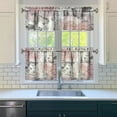 thumbnail image 3 of Farmhouse Country Curtains 24 Inch - 3 Panel Bohemian Floral Set with Vintage Rustic Design, Kitchen Window Drapes, 3 of 6