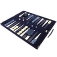 thumbnail image 6 of Middleton Games 18-inch Deluxe Backgammon Set - Medium - Blue Velour, 6 of 10