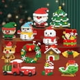 thumbnail image 2 of 4/6 Pcs Santa Claus Design Building Blocks Set, Lauxiliary/Easilyous Christmas Theme Building Blocks Ornaments, Mini Building Figures, DIY Stocking Stuffers, Xmas New Year Birthday Gifts (6pcs E), 2 of 10