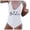 White, variant on One Piece Swimsuit Bathing Suit for Women Tummy Control Women V Neck Fashion Print Strap Swimsuit Sexy Bikini Swimwear Bathing Backless Sleeveless Swimsuit