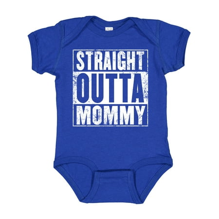 

Inktastic Straight Outta Mommy Funny Boys or Girls Baby Bodysuit