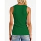 thumbnail image 3 of Camiseta sin Mangas AURUZA de Tirantes Cruzados Acanalada para Mujer Verde Talla M, 3 of 7