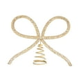 thumbnail image 4 of Bow Christmas Tree Topper Xmas Tree Top Decor Stylish Metal Construction for Living Room Festive Parties, 4 of 8