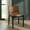 Saddle / Black, variant on Safavieh Alcuin Modern Leather and Wood Dining Side Chairs, Black