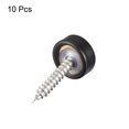 thumbnail image 3 of Uxcell Mirror Screws, 12mm/0.47", 10Pcs Brass Decorative Cap Screws Cover Nails Fasteners for Mirror Tables, Black, 3 of 5