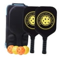 thumbnail image 2 of s Set of 2 Racquets with Bag Nonslip Grip Lightweight Carbon Fiber Pickleball Rackets for Men Women Advanced Style B, 2 of 8