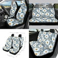 thumbnail image 2 of Jeiento Flower Daisy Car Seat Cover Split Covers for Women Men Car Steering Wheel Cover Seat Belt Strap Pad Trash Bag Mount Phone Holder Rearview Mirror Accessories Cup Holder Key Chain 15 PCS, 2 of 7