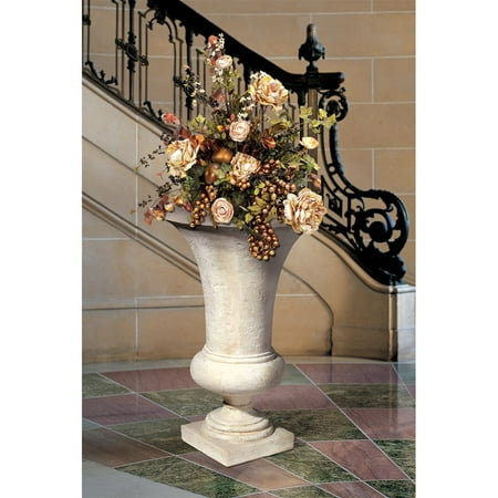 Design Toscano Viennese Architectural Garden Urn: Medium • Hand-cast using real crushed stone bonded with high quality designer resin• Each piece is individually hand-finished by our artisans• Exclusive to the Design Toscano brand and perfect for your home or garden• Ideal for home  garden  restaurant or hotel