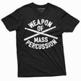 thumbnail image 3 of Men'S Drummer Shirt Weapon Of Mass Percussion T-Shirt Drum Drumming Gifts Music Band Teeshirt (XX-Large Grey), 3 of 6