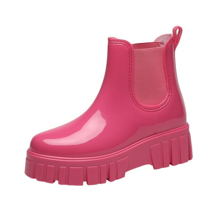 

Kcodviy Snow Boots Women Non Slip Detachable With Cotton Inside Rain Boots Outdoor Rubber Water Shoes Womens Shoes Winter Rubber Covers Comfortable Boots for Men Walking Excel Boots Fashion Boots for
