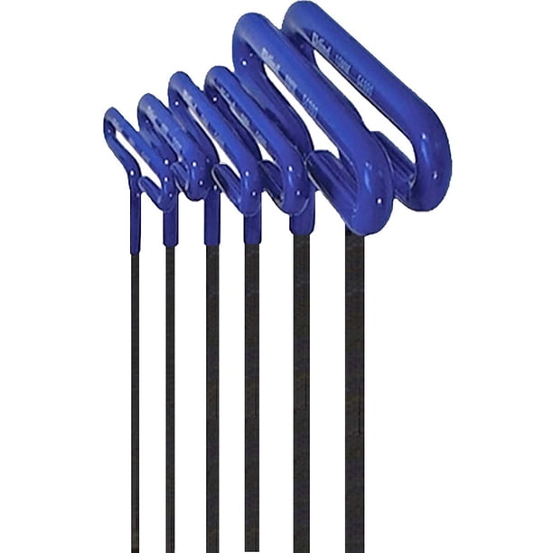 Juego de llaves Allen hexagonales con llave en T EKLIND 55166 con agarre acolchado, 6 unidades