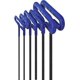 thumbnail image 1 of Juego de llaves Allen hexagonales con llave en T EKLIND 55166 con agarre acolchado, 6 unidades, 1 of 7