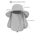thumbnail image 2 of Chapeau de Pêche pour Hommes avec Rabat de Cou Manches Larges Chapeaux de Protection Solaire, 2 of 8