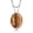 Brown Tiger Eye, variant on 1.65 Ct Oval Shape Black Onyx 925 Sterling Silver Pendant