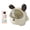 White, variant on Bunny Shape Storage Container, 9.53x7.48x9.06 Inch PVC Candy Jar with Flip Top Lid, Adorable Snack Box for Kitchen Kids Room