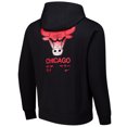thumbnail image 3 of Men's Nike Black Chicago Bulls Courtside Club Pullover Hoodie, 3 of 3