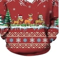 thumbnail image 5 of Puntoco Estampado navideño Otoño e invierno Hombres y mujeres Suéter con capucha Suéter suelto Top Puntoco Puntoco-6527, 5 of 5