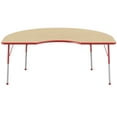thumbnail image 3 of Early Childhood Resources ELR-14104-MRD-SB 48 x 72 in. Kidney Everyday T-Mold Adjustable Activity Table - Maple & Red - Standard Ball, 3 of 3