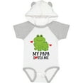 thumbnail image 3 of Inktastic My Papa Loves Me Boys Frog Boys Baby Bodysuit, 3 of 5
