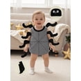 thumbnail image 3 of RUINIXCW Toddler Baby Halloween Spider Costume Infant Boy Girl Halloween Animal Cosplay Outfit Sleeveless Tops Socks Hat Set Dress Up Party Clothes, 3 of 10